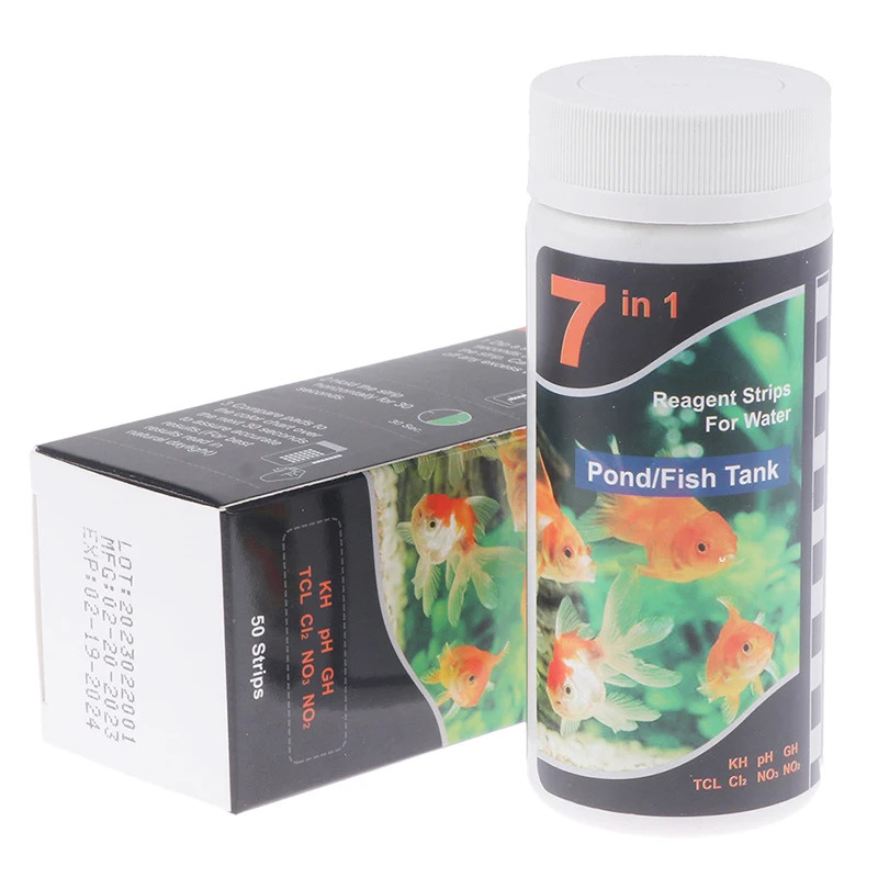 Ph Strip Test - 7-In-1 PH Test Strip, Aquarium Pool