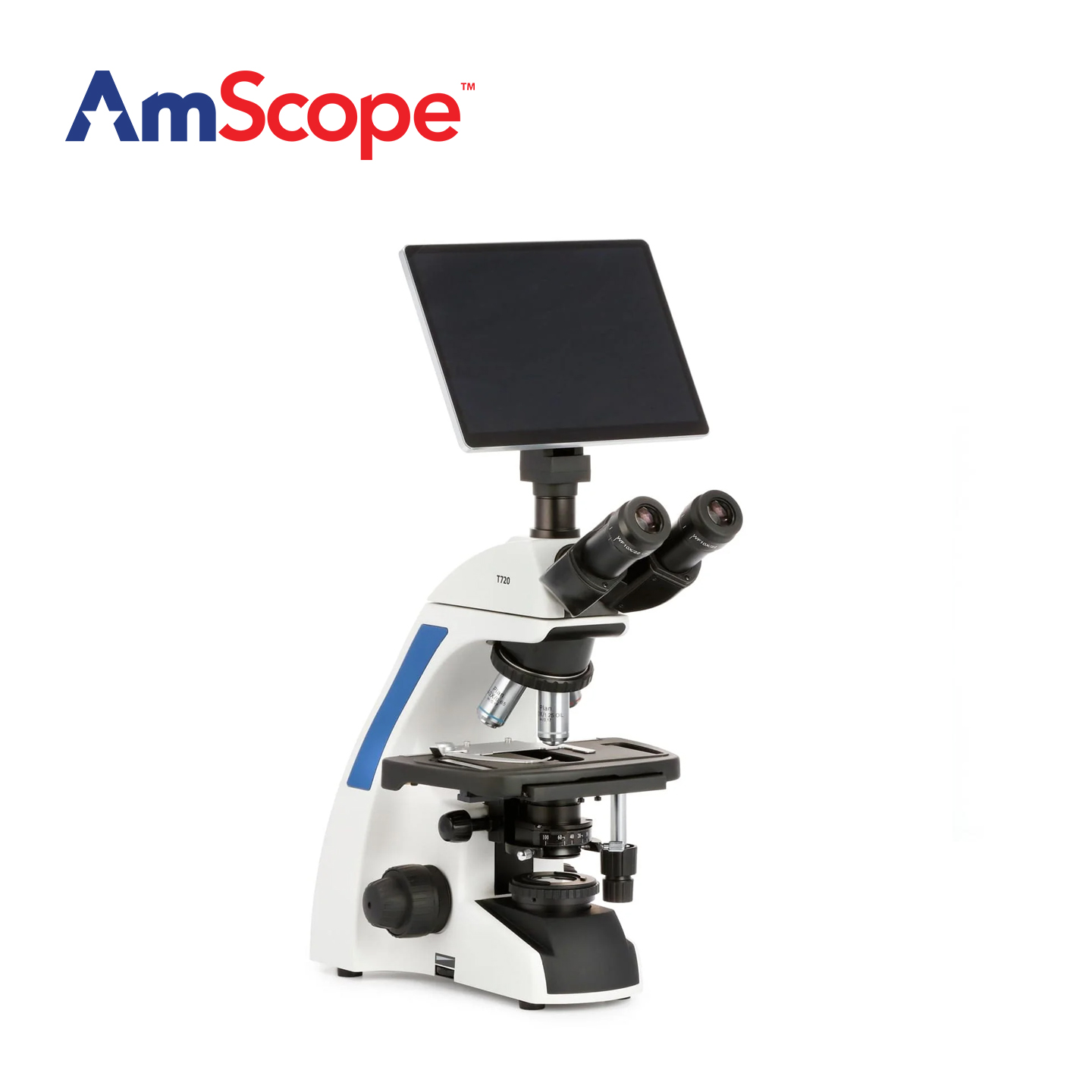 Amscope Microscope Compound 40X-1000X - AmScope T720 Series Trinocular Koehler LED