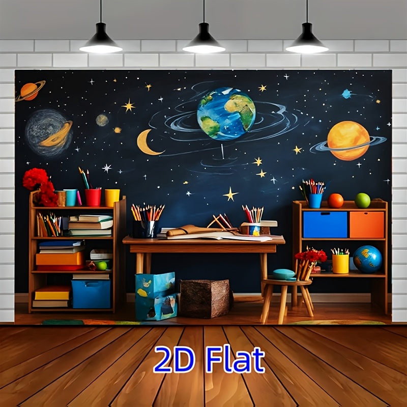 Astronomy Classroom Mural Canv - Science Nursery ulasan dan harga