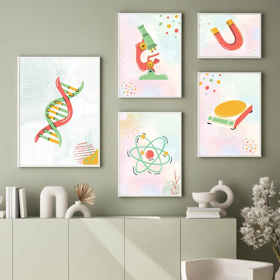 1pc frameless Canvas Painting  - Science Nursery ulasan dan harga