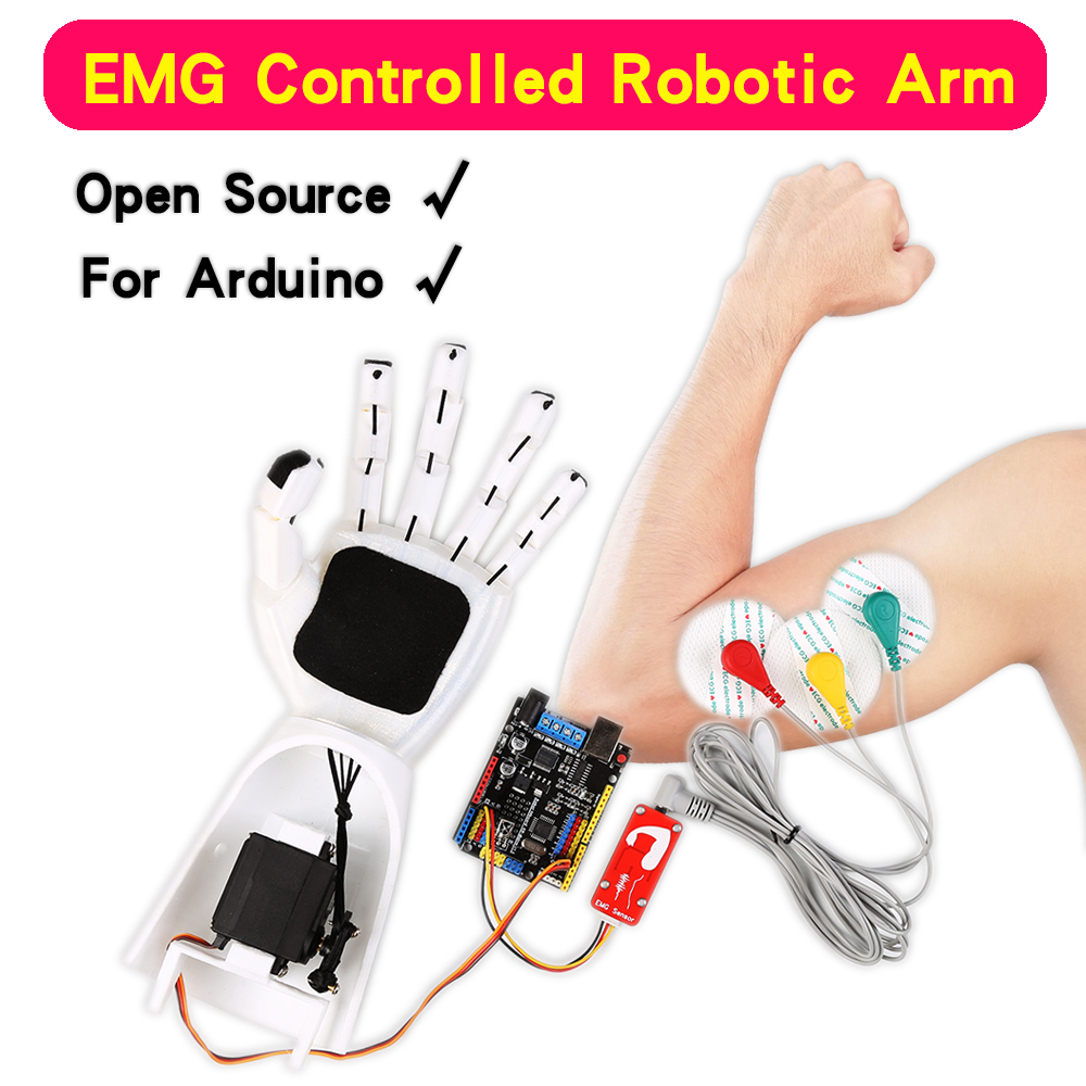 EMG Sensor Robotic Arm Electri - Science Robot ulasan dan harga