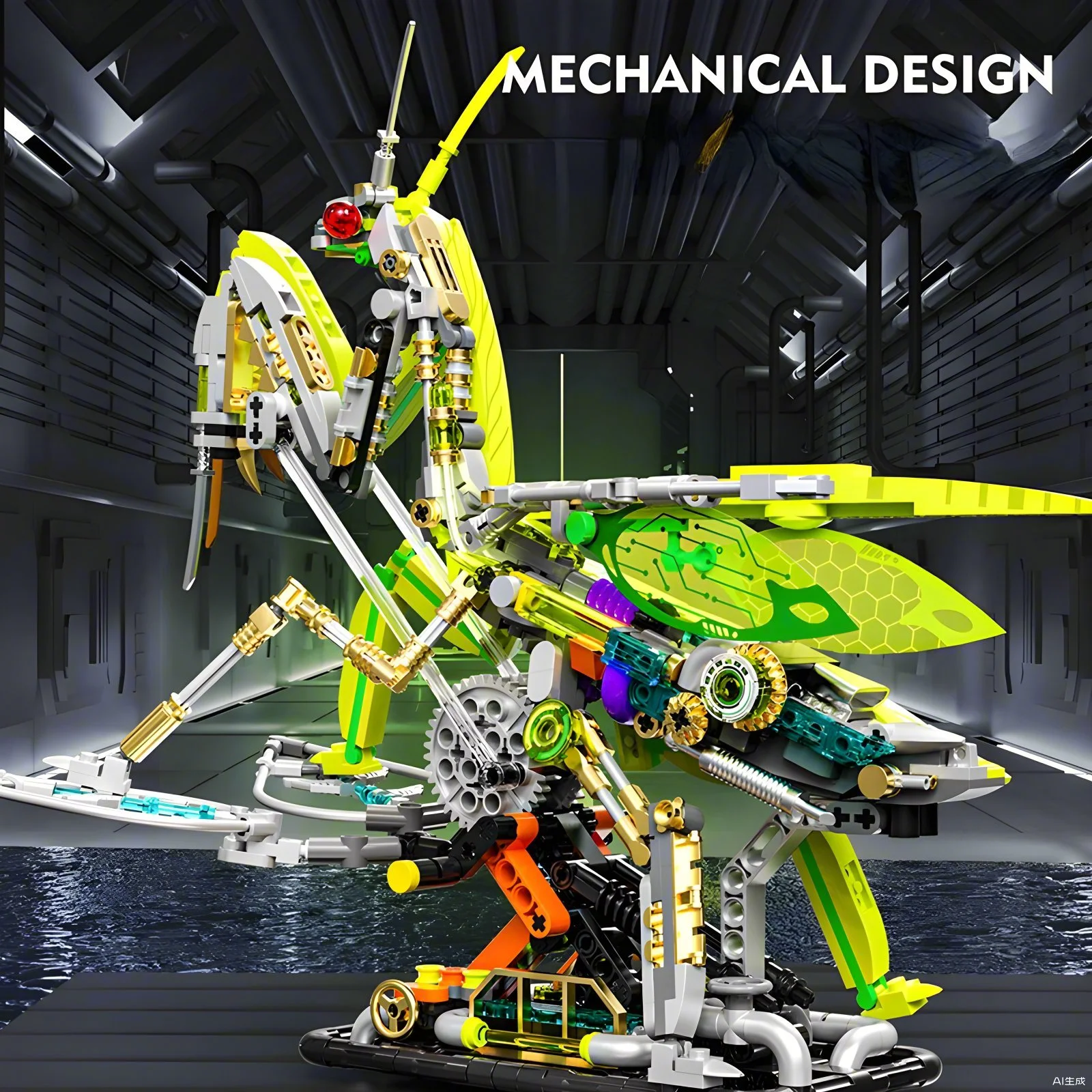 DIY Mantis building blocks sem - Science Toys Diy ulasan dan harga