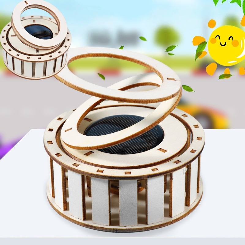 1 PCS DIY Solar Double Ring Ma - Science Toys Diy ulasan dan harga