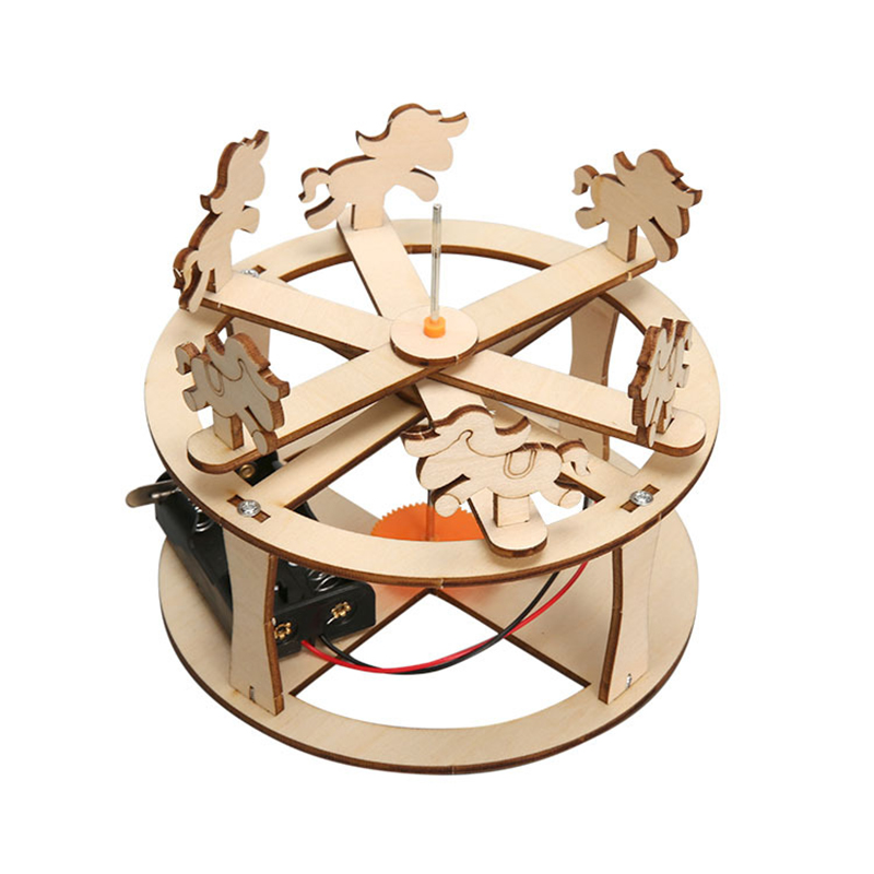 HUAHUABuild Your Own Carousel  - Science Toys Diy ulasan dan harga