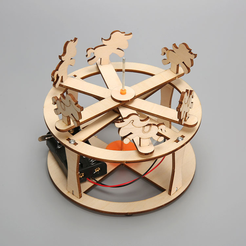 HUAHUABuild Your Own Carousel  - Science Toys Diy ulasan dan harga