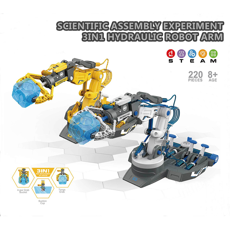 DIY Assembled Hydraulic Mechan - Science Toys Diy ulasan dan harga