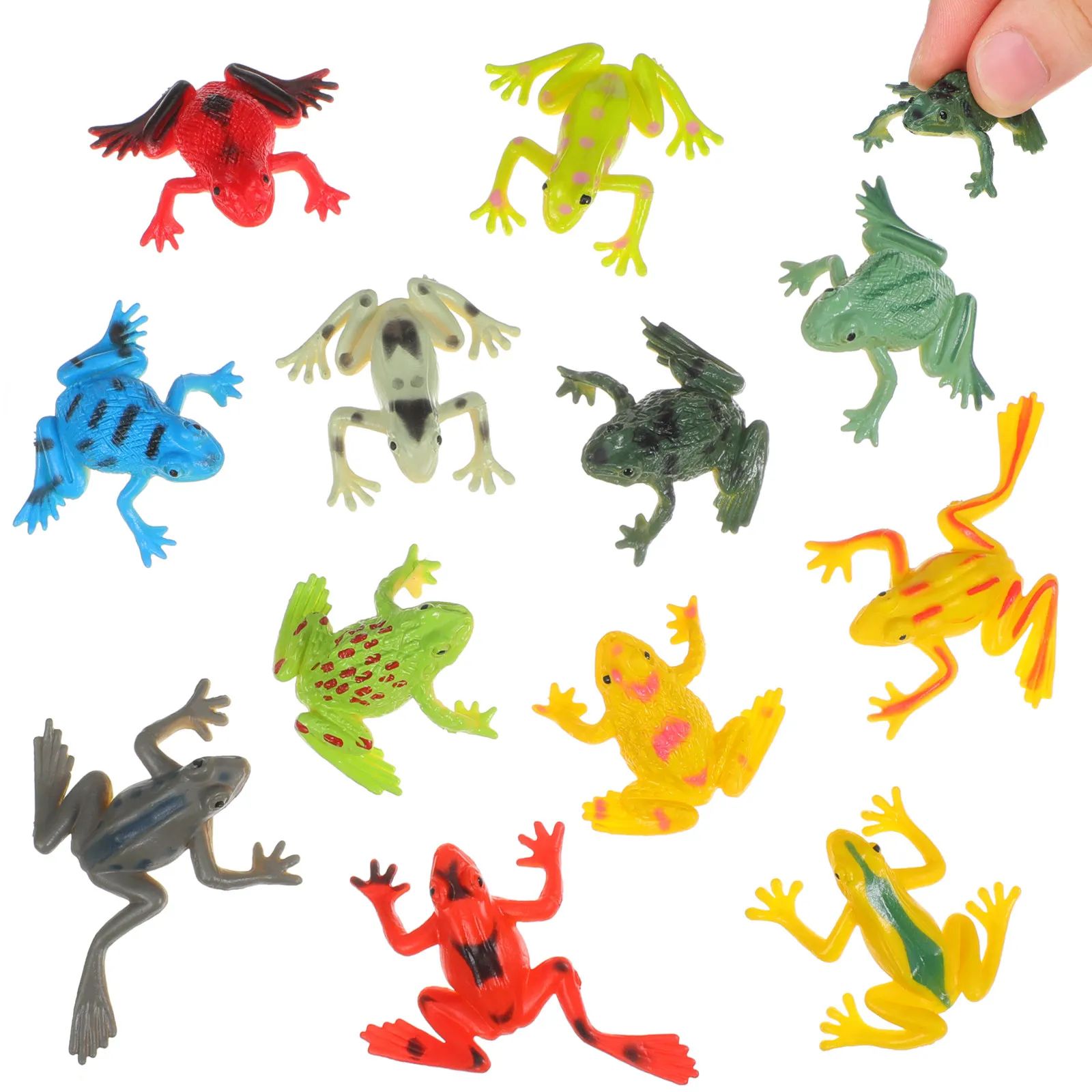 12Pcs Realistic Frogs Statue K - Hobby Is Science ulasan dan harga