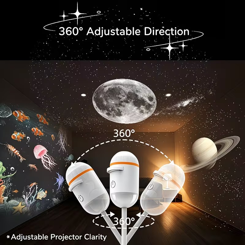 USB Starry Sky Projector Night - Planetarium Projector Home ulasan dan harga