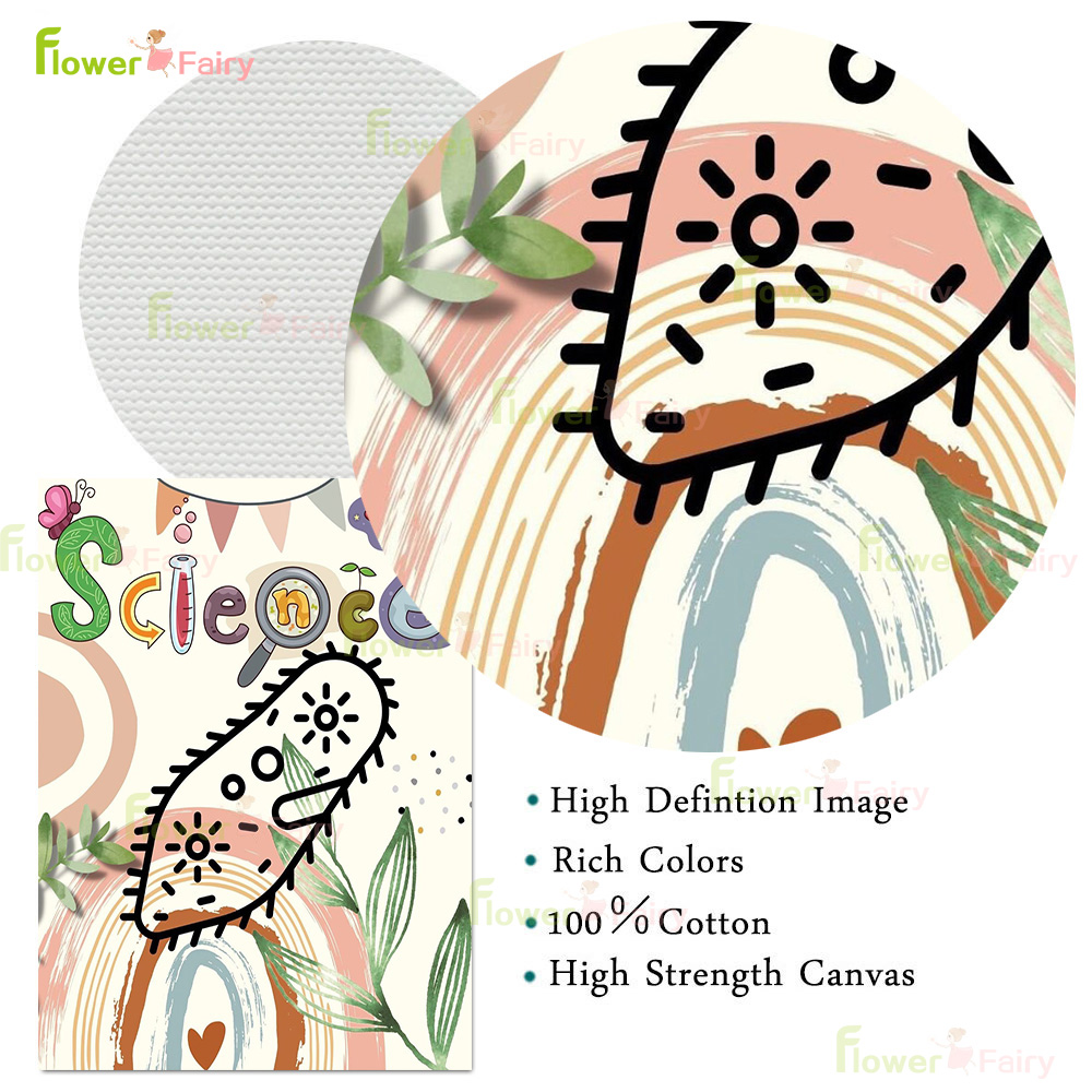 Cartoon Microbiology Watercolo - Science Nursery ulasan dan harga