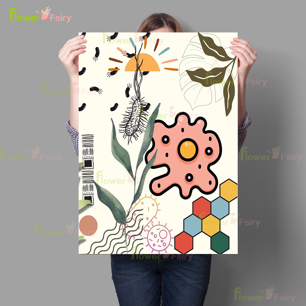 Cartoon Microbiology Watercolo - Science Nursery ulasan dan harga