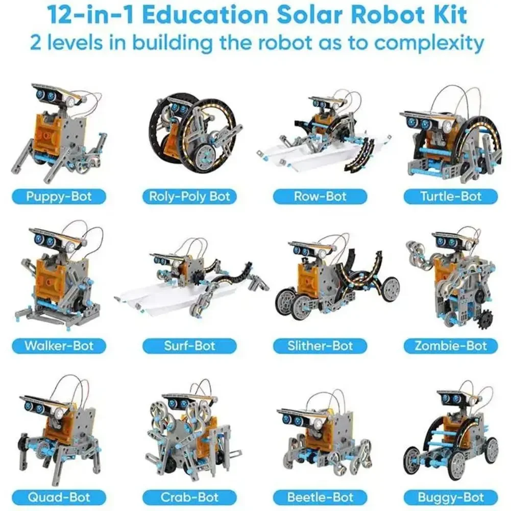13 in 1 Solar Powered Robot Sc - Science Robot ulasan dan harga